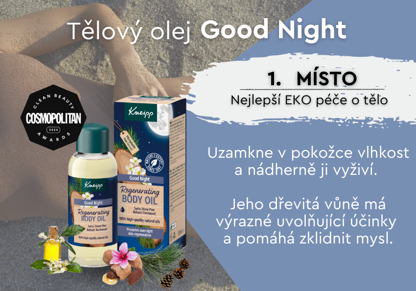1. místo - tělový olej